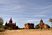 Bagan Myanmar. Minor temples near the Payathonzu. 